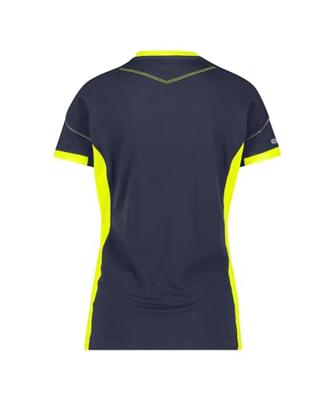 DASSY t-shirt tampico women nachtblauw/fluogeel l