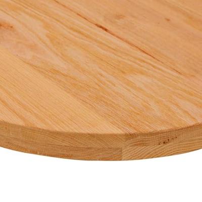 Tafelblad 80x40x4 cm ovaal massief eikenhout lichtbruin