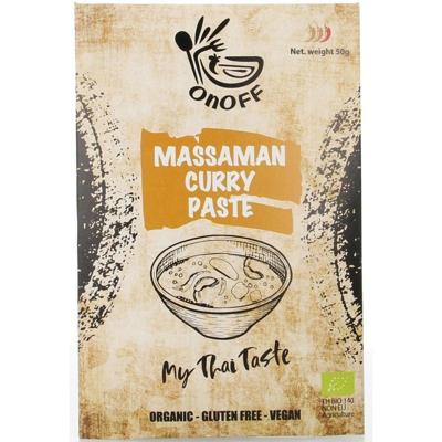 Onoff Thaise massaman currypasta bio 50 Gram Onoff Thaise massaman currypasta bio 50 Gram