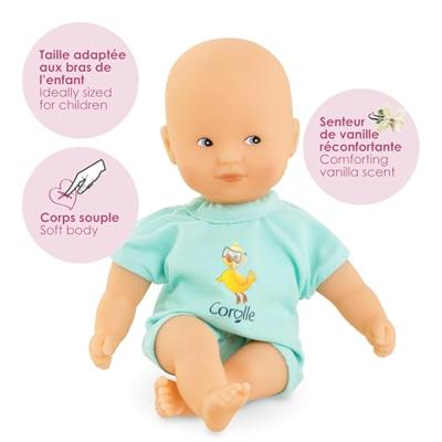 Corolle mini bad babypop - blauw, 20cm Corolle mini bad babypop - blauw, 20cm