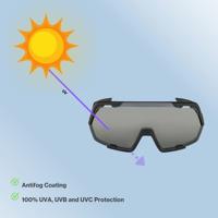 Olympic Sportswear Alpina sports sportbril rocket bold q-lite zwart/zilver - thumbnail