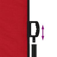 Windscherm uittrekbaar 180x600 cm rood - thumbnail