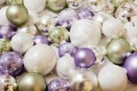 10 kerstballen winterwit emaille 60 mm KSD - Ksd - thumbnail