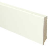 MDF Moderne plint 90x18 voorgelakt RAL9010 - lengte 240cm - thumbnail