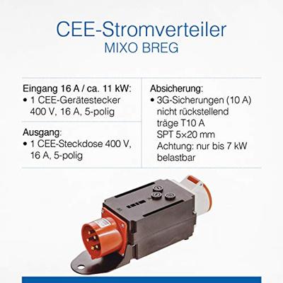 AS Schwabe CEE-adapter MIXO Adapter BREG 60532 400 V 32 A