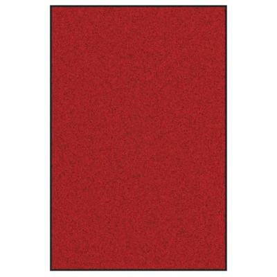 Deurmat Rood en Zwart 120 x 180 cm Polypropyleen en vinyl