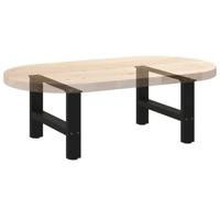 Salontafelpoten 2 st 50x(30-31) cm staal zwart - thumbnail