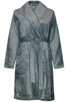 Dames Badjas Fleece - Groen - Warme winter ochtendjas - Sjaalkraag - Ceintuur - Groen - Groen - Groen - thumbnail