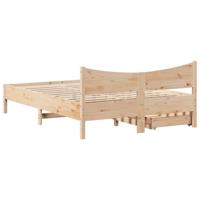 Bedframe met lades massief grenenhout 160x200 cm - thumbnail