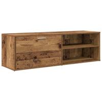 Tv-meubel 120x34x37 cm bewerkt hout oud houtkleurig - thumbnail