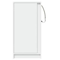 Dressoir met LED 42,5x34x85 cm bewerkt hout wit - thumbnail