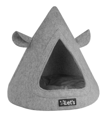 Let's sleep Pet Cave TeePee Grijs Let's sleep Pet Cave TeePee Grijs