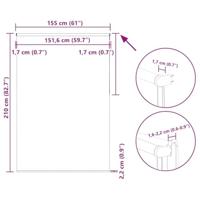 Rolgordijn verduisterend 155x210 cm stofbreedte 151,6 cm beige - thumbnail
