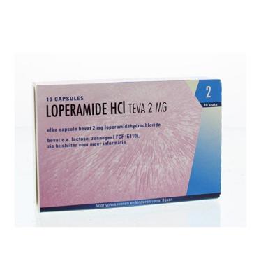 Teva Loperamide HCL 2mg 10 Capsules