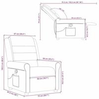 Massagestoel verstelbaar stof lichtgrijs - thumbnail