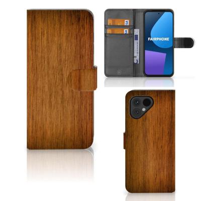 Fairphone 5 | Book Style Case | Donker Hout Fairphone 5 | Book Style Case | Donker Hout