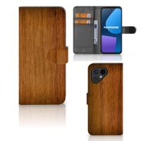 Fairphone 5 | Book Style Case | Donker Hout - thumbnail