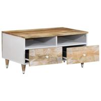 Salontafel 80x54x40 cm massief mangohout - thumbnail