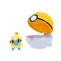Pokemon Figure - Mareep + Level Ball (Clip 'n' Go) - thumbnail
