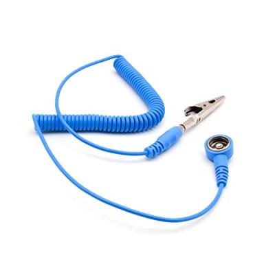 Quadrios ESD-aardingskabel 1.80 m Drukknop 10 mm, Stekker, Krokodilklem