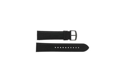 Horlogeband Armani AR0368 Leder Zwart 22mm