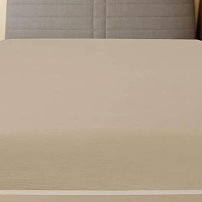 Hoeslakens jersey 2 st 140x200 cm katoen taupe Hoeslakens jersey 2 st 140x200 cm katoen taupe