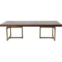 Dutchbone Salontafel 'Class' Antique Brass, 120 x 60cm, kleur Bruin - thumbnail