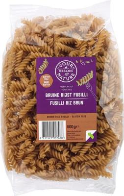 Your Organic Nature Bruine rijst pasta glutenvrij 500 Gram
