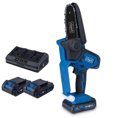 SCHEPPACH C-PS100-X draadloze tuinzaag - SET S - 2 20V IXES 2 Ah accu's + dubbele lader