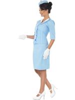 Air Hostess kostuum blauw - thumbnail