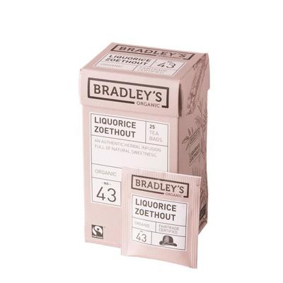 Bradley's organic liquorice n.43 2 gr (4x 25 stuks)