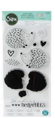 Sizzix • layered clear stamps set hedgehugs 11pieces