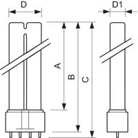 Philips master pl-l lamp 18w/830 4p 2g11 warm wit - thumbnail