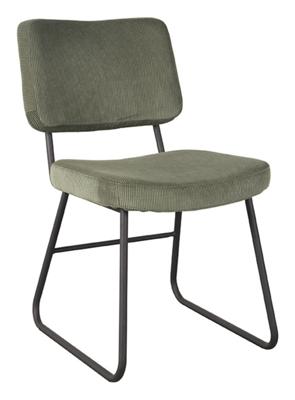LABEL51 Eetkamerstoel 'Noah' Rib, kleur Forest