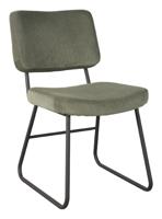 LABEL51 Eetkamerstoel 'Noah' Rib, kleur Forest - thumbnail