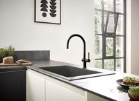 Hansgrohe Talis M54 ééngreeps keukenmengkraan 220 met stopkraan voor vaatwasser, mat zwart - thumbnail