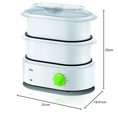 Braun FS3000 Stoomkoker Groen - thumbnail