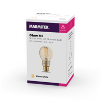 Marmitek GLOW MI - Smart Wi-Fi LED filament bulb M - E27 | 650 lumen | 6 W = 40 W Smartverlichting Transparant - thumbnail