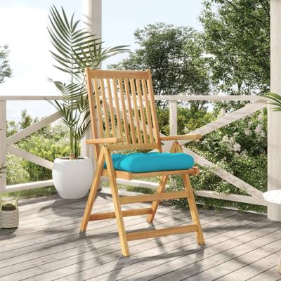 Palletkussen 50x50x12 cm stof turquoise