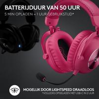 Logitech G Pro X 2 headset magenta - thumbnail