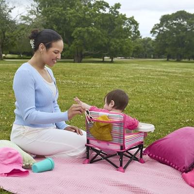 DISNEY BABY Minnie Mouse stoelverhoger, Pop 'n Sit Booster, binnen, buiten, praktisch en compact, snel opvouwbaar, roze DISNEY BABY Minnie Mouse stoelverhoger, Pop 'n Sit Booster, binnen, buiten, praktisch en compact, snel opvouwbaar, roze