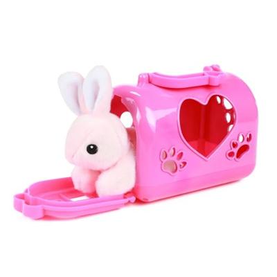 Toi-Toys Pluchen konijn in draagkoffer