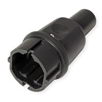 Bachmann 913.169 Stekker met randaarde Massief rubber 250 V Zwart IP44, IP20 - thumbnail