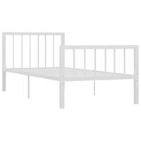Bedframe metaal wit 90x200 cm - thumbnail