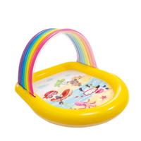 Intex Regenboog zwembad met watersproeiers - thumbnail