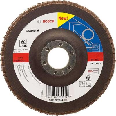Bosch Accessories 2608607355 X551 Lamellenschijf Diameter 125 mm Boordiameter 22.33 mm Staal 1 stuk(s)