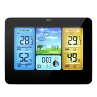 FJ3373 weer station draadloze indoor buiten sensor multifunctionele thermometer Hygrom digitale wekker barometer voorspelling - thumbnail