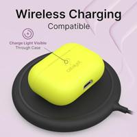 Catalyst Slim Case voor AirPods Pro Skin voor Apple AirPods Pro Charging Case, verwisselbare kleuren, beschermhoes Soft Skin, compatibel draadloos opladen - Neon Geel - thumbnail