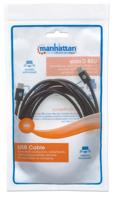 Manhattan 354882 USB 2.0 type C-kabel type C-stekker naar type C-stekker 480 Mbit/s, 3 m zwart - thumbnail
