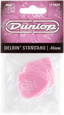 Dunlop 41P46 Delrin Plectrum 0.46mm 12-Pack